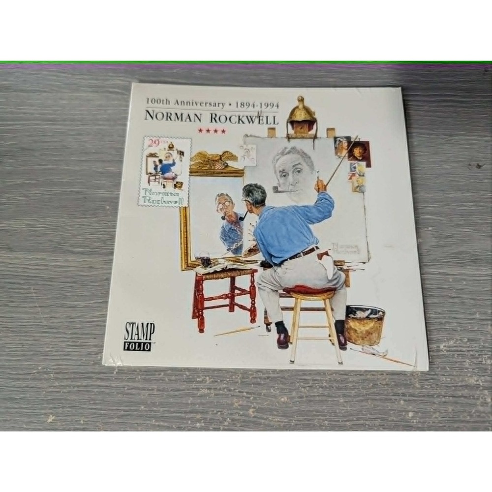 USPS Norman Rockwell 100th Anniversary StampFolio 1894-1994 Item 9842 New Sealed